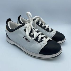 Dexter Womens Lucy Sneakers Shoes White B4010-1 Bowling Leather Lace Up 7M